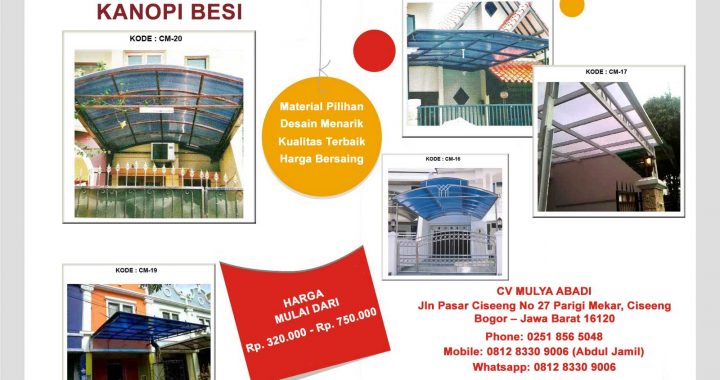 Harga kanopi termurah dan terbaru tahun 2019 di Serpong Harga kanopi termurah dan terbaru tahun 2019 di Serpong